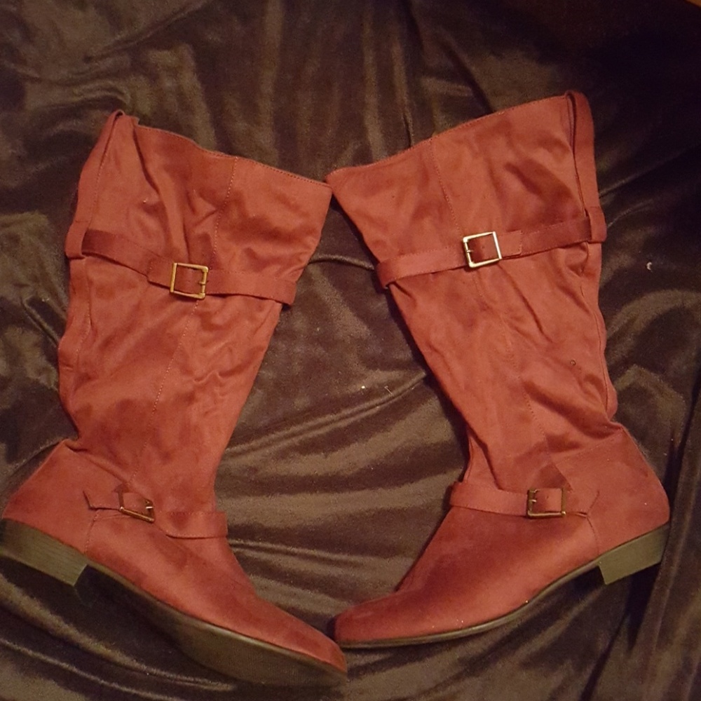 Burgundy  Calf Boots